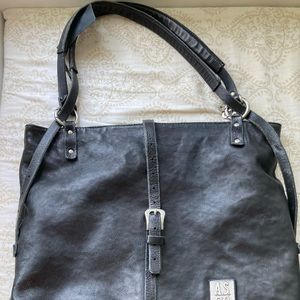 Beautiful like new AS 98 black leather bag